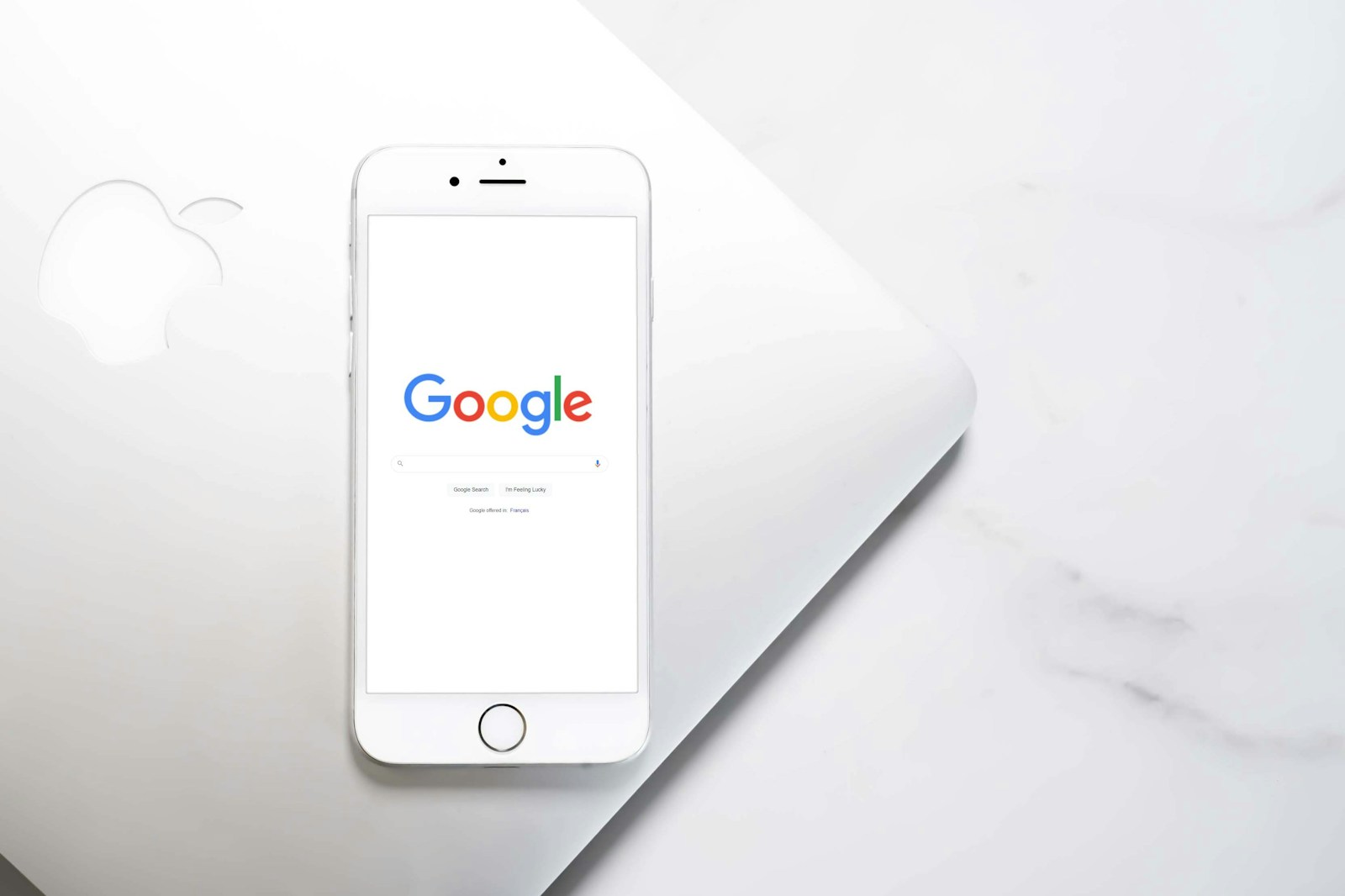 a white cell phone