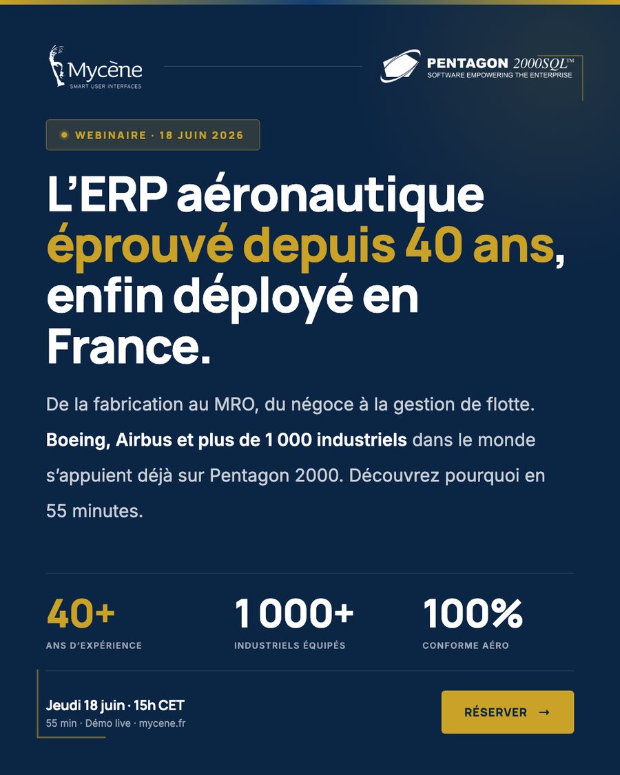 Post LinkedIn — Annonce du webinaire Pentagon2000